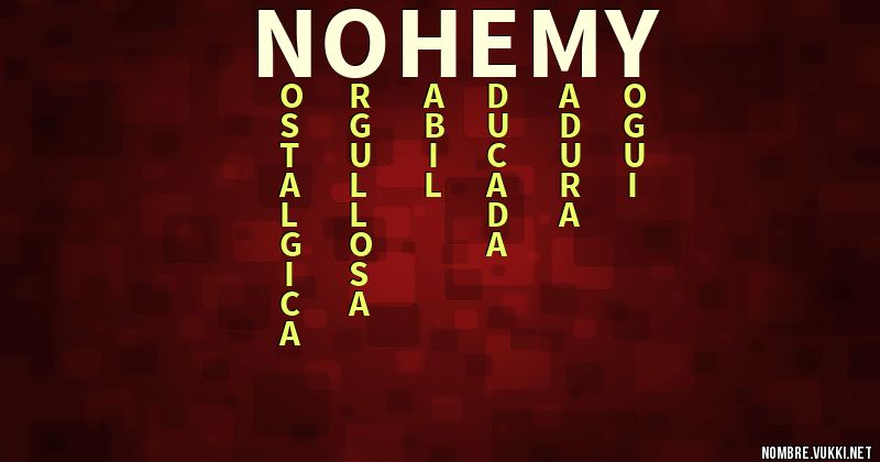 Acróstico nohemy