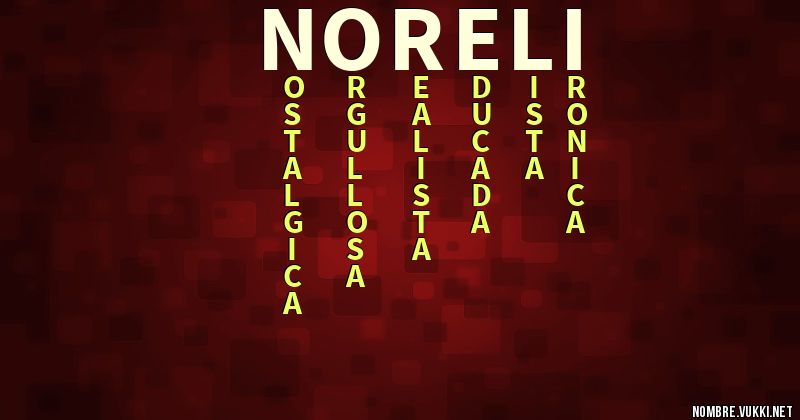 Acróstico noreli