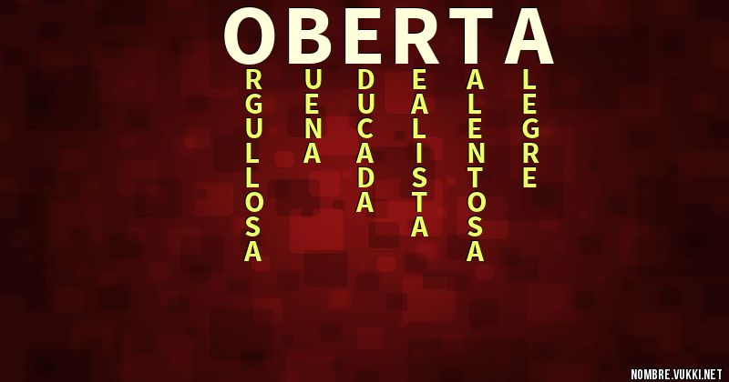 Acróstico oberta