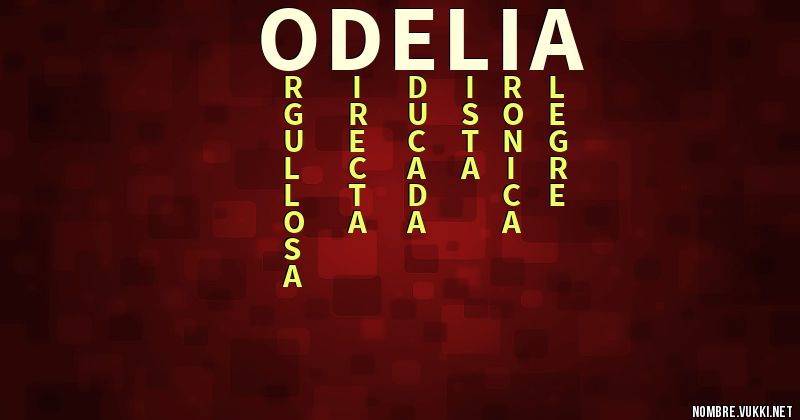 Acróstico odelia