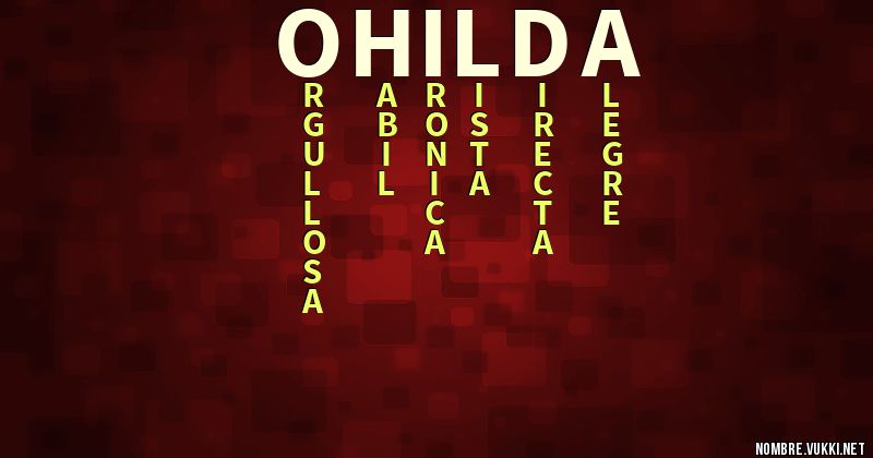 Acróstico ohilda