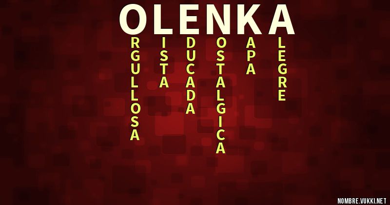 Acróstico olenka