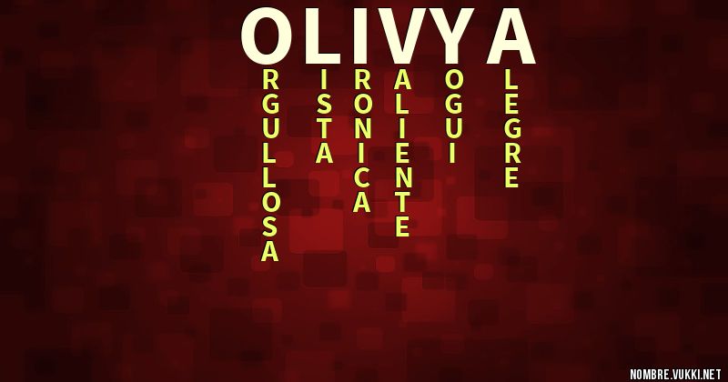 Acróstico olivya