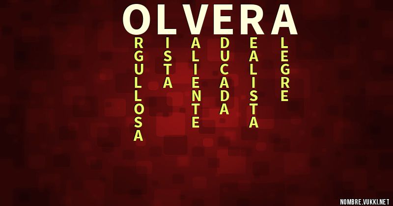 Acróstico olvera