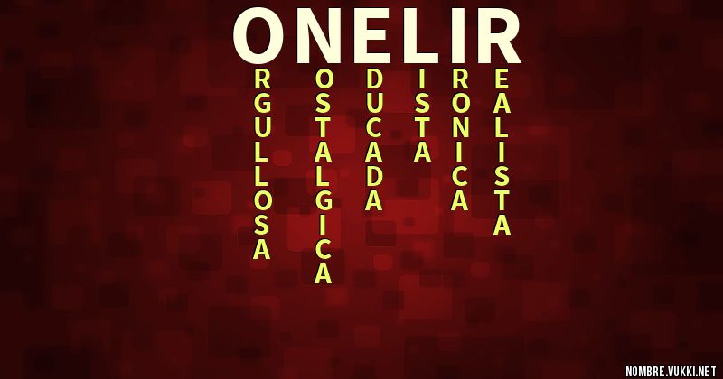 Acróstico onelir