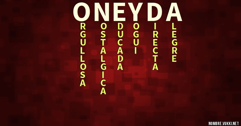 Acróstico oneyda