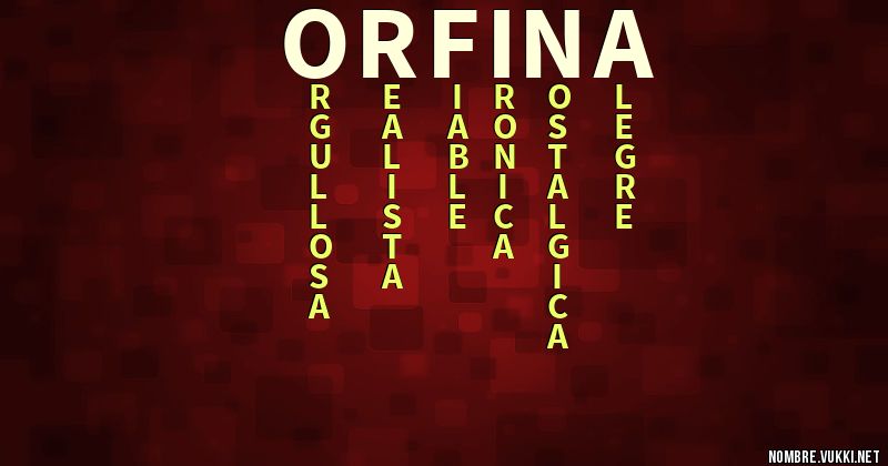 Acróstico orfina