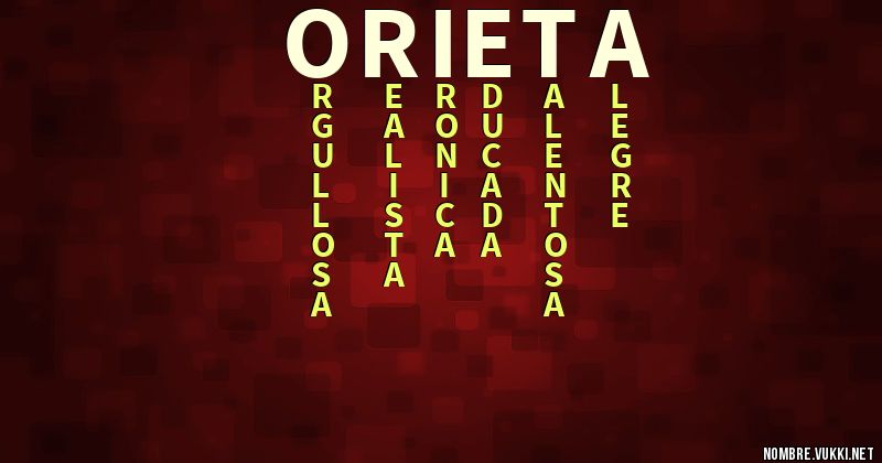 Acróstico orieta
