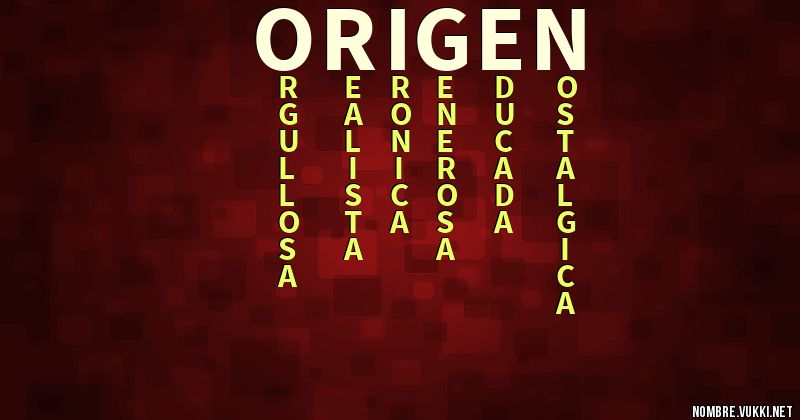 Acróstico origen