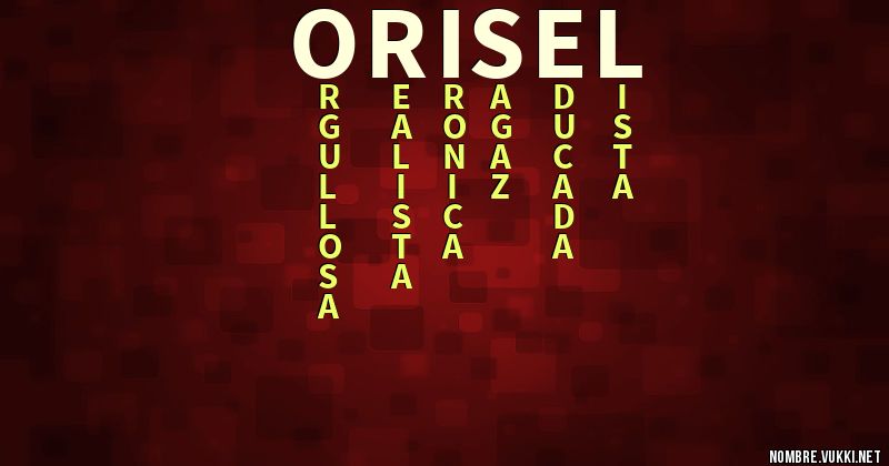 Acróstico orisel