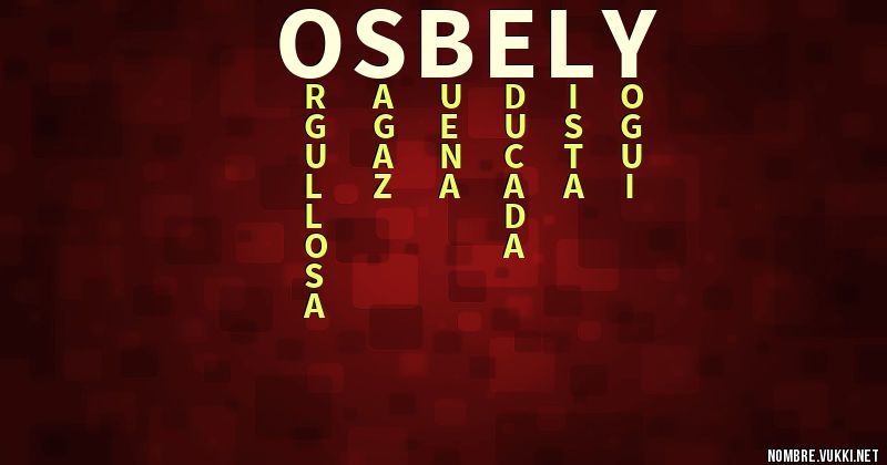 Acróstico osbely