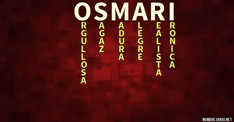 Acróstico osmari