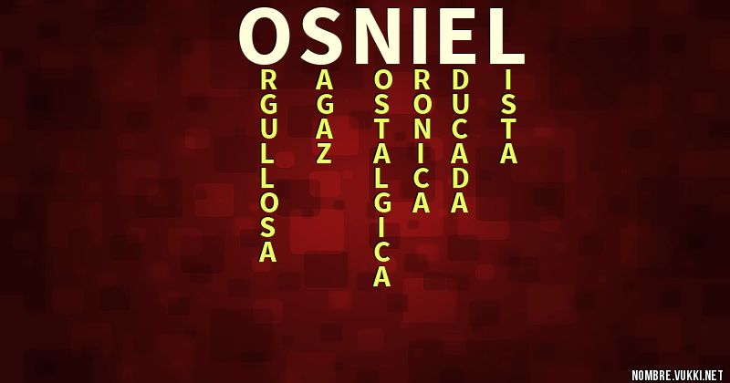 Acróstico osniel