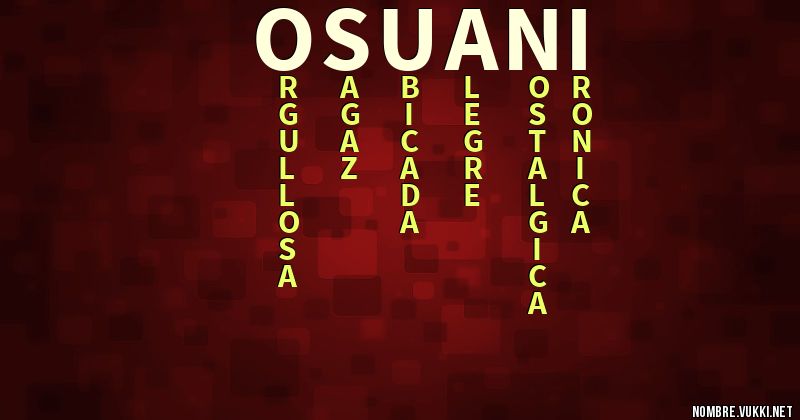 Acróstico osuani