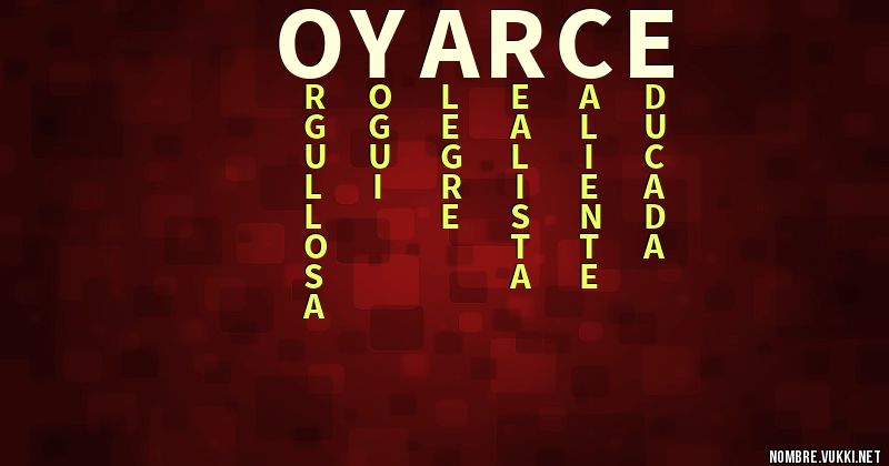 Acróstico oyarce