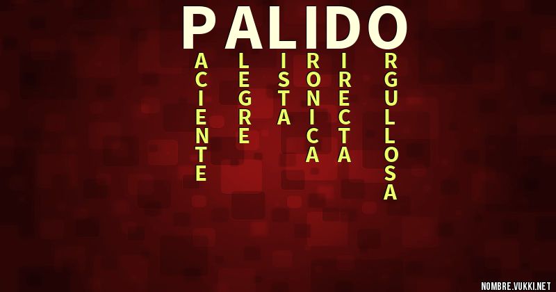 Acróstico palido