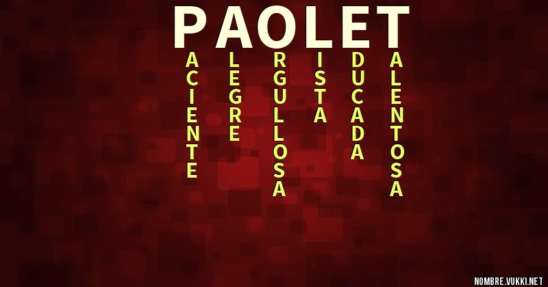 Acróstico paolet