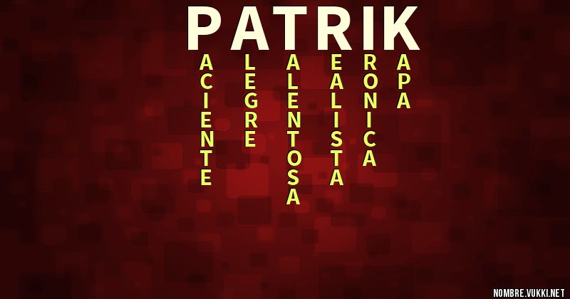 Acróstico patrik