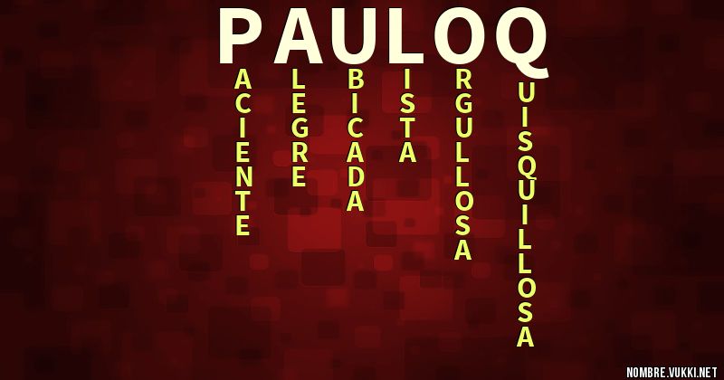 Acróstico pauloq