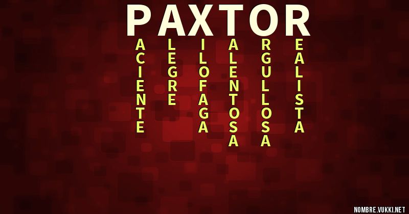 Acróstico paxtor