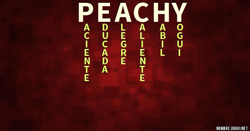 Acróstico peachy