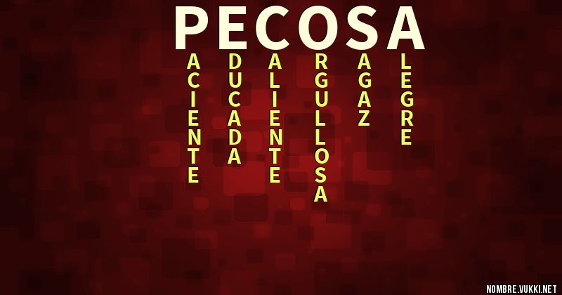 Acróstico pecosa