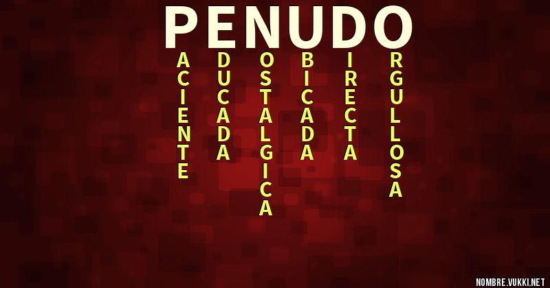 Acróstico penudo