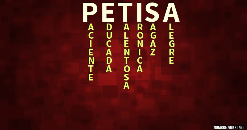 Acróstico petisa