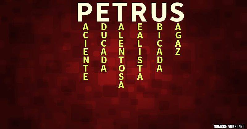 Acróstico petrus