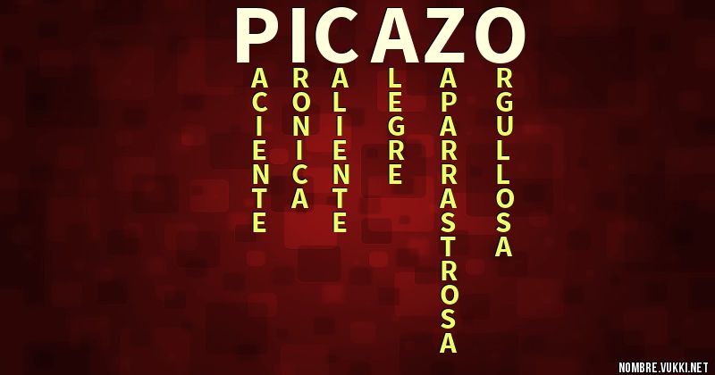 Acróstico picazo