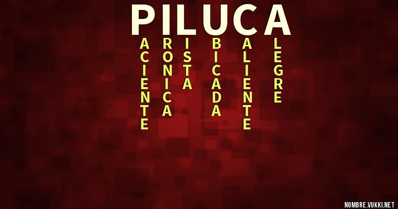 Acróstico piluca