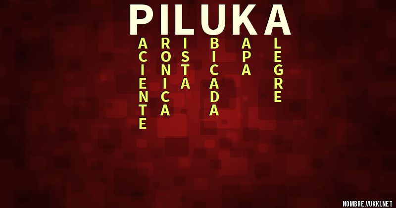 Acróstico piluka