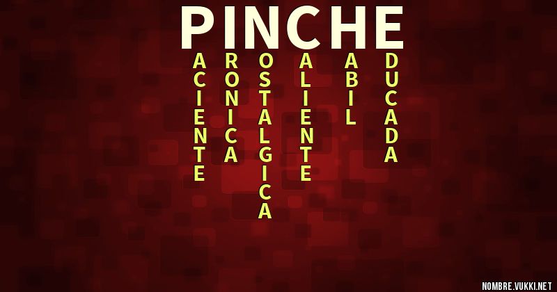 Acróstico pinche