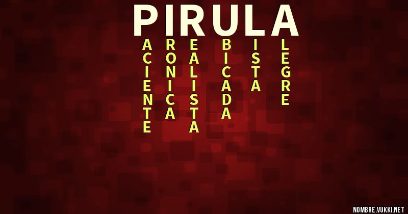 Acróstico pirula