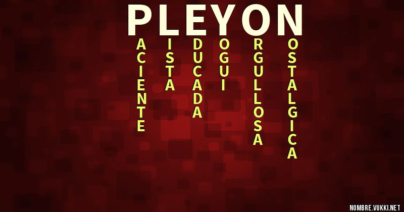 Acróstico pleyon