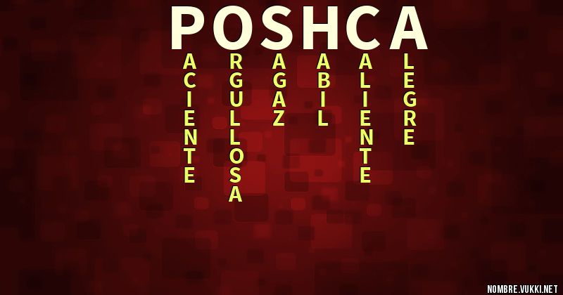 Acróstico poshca