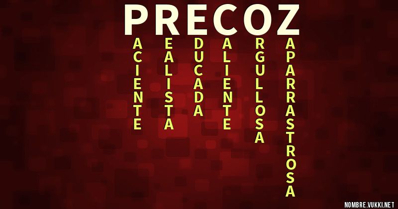 Acróstico precoz