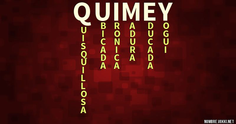 Acróstico quimey