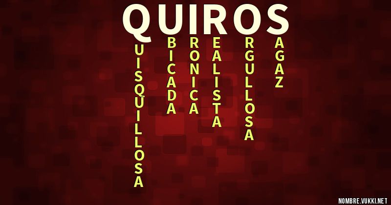 Acróstico quirós