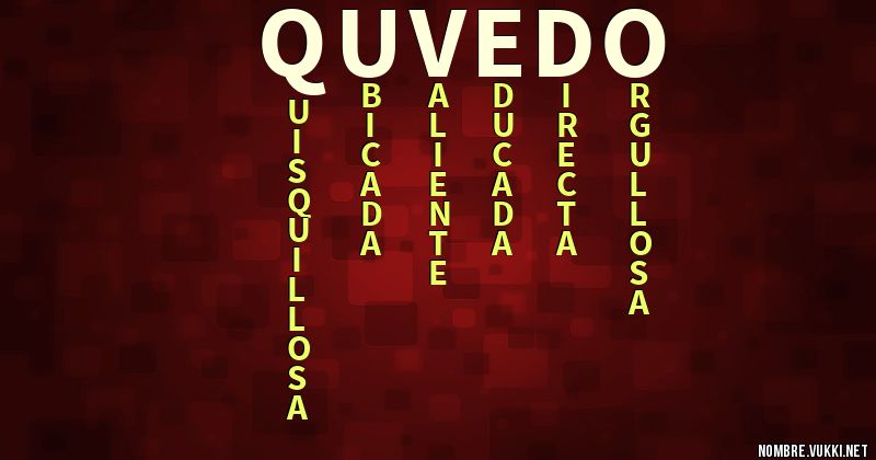 Acróstico quvedo