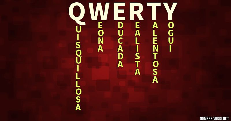 Acróstico qwerty