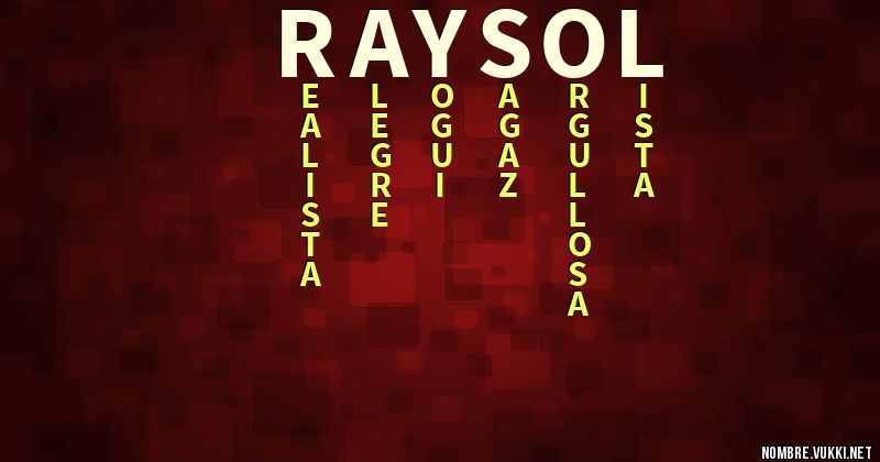 Acróstico raysol