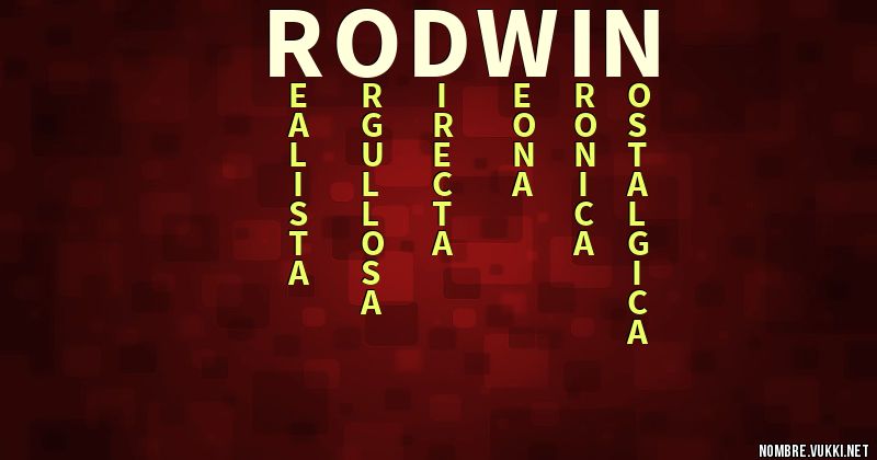 Acróstico rodwin