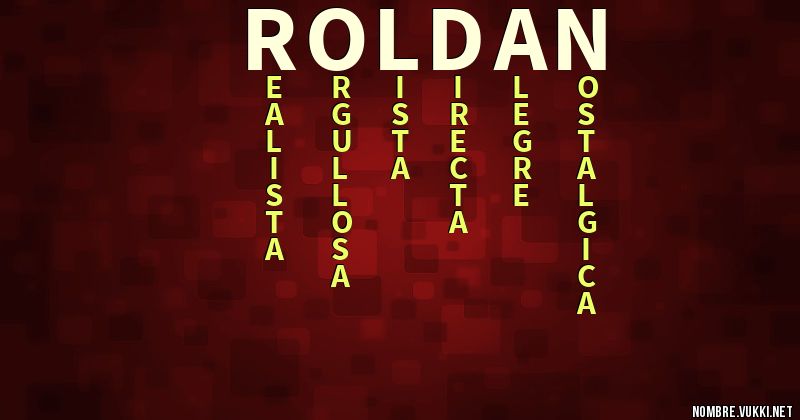 Acróstico roldan