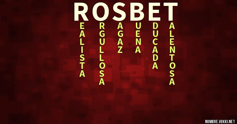 Acróstico rosbet
