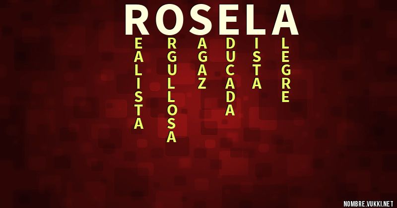 Acróstico rosela