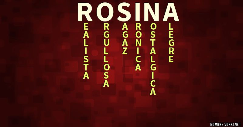 Acróstico rosina