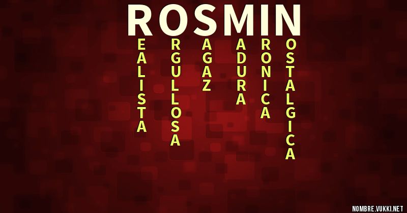 Acróstico rosmin