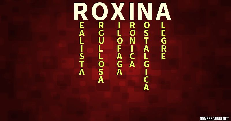 Acróstico roxina