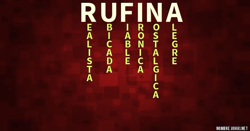 Acróstico rufina